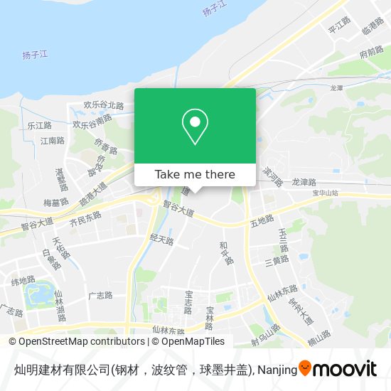 灿明建材有限公司(钢材，波纹管，球墨井盖) map