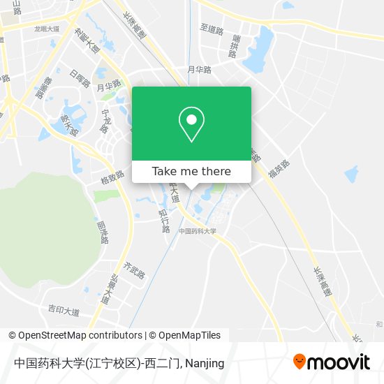 中国药科大学(江宁校区)-西二门 map