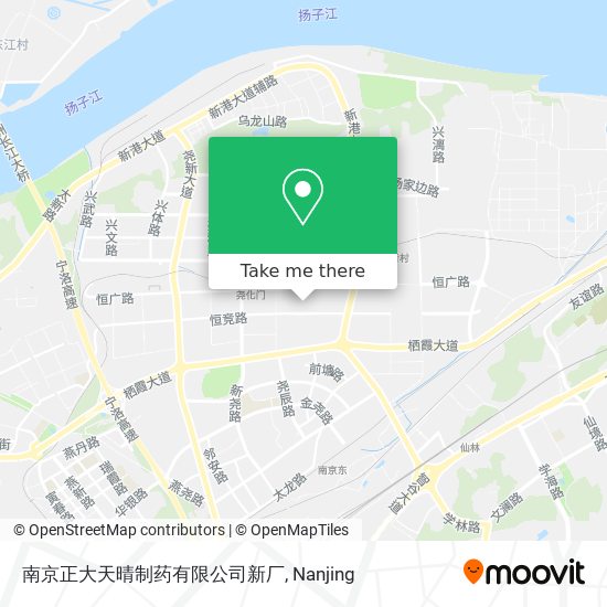 南京正大天晴制药有限公司新厂 map