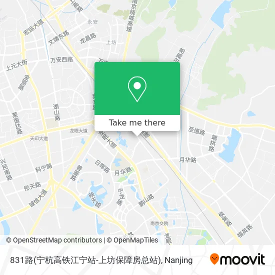 831路(宁杭高铁江宁站-上坊保障房总站) map