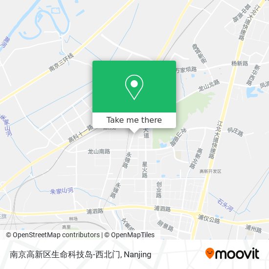 南京高新区生命科技岛-西北门 map