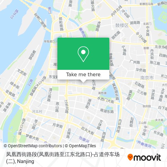 凤凰西街路段(凤凰街路至江东北路口)-占道停车场(二) map