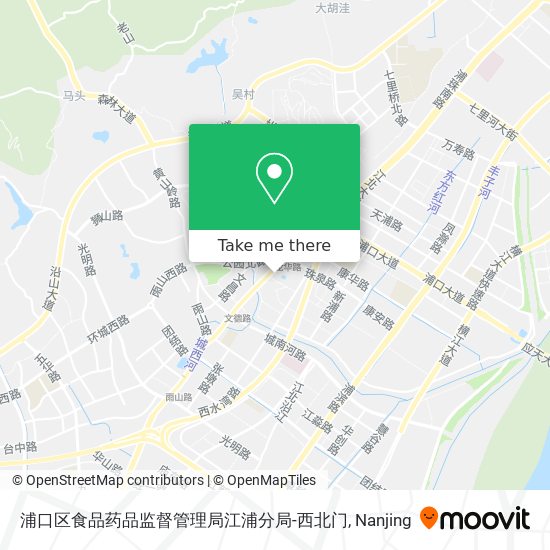 浦口区食品药品监督管理局江浦分局-西北门 map