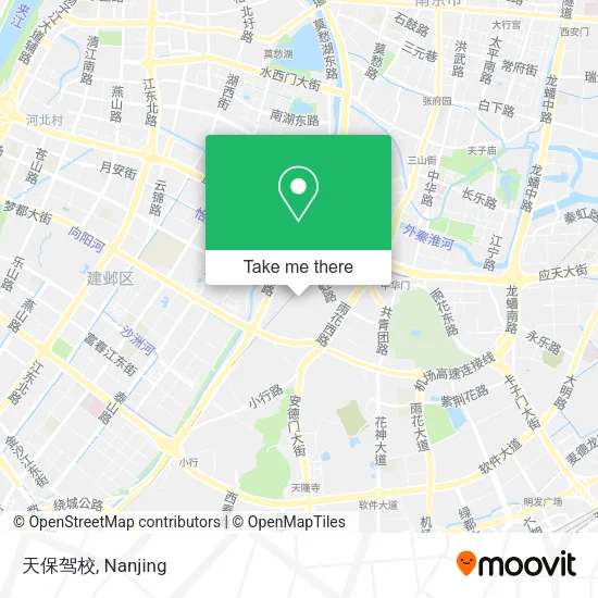 天保驾校 map