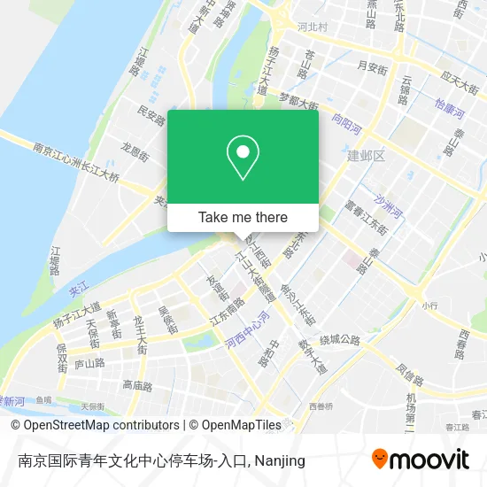 南京国际青年文化中心停车场-入口 map
