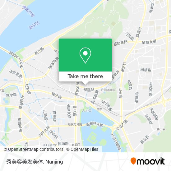 秀美容美发美体 map
