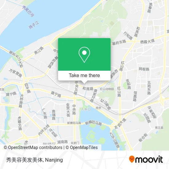 秀美容美发美体 map