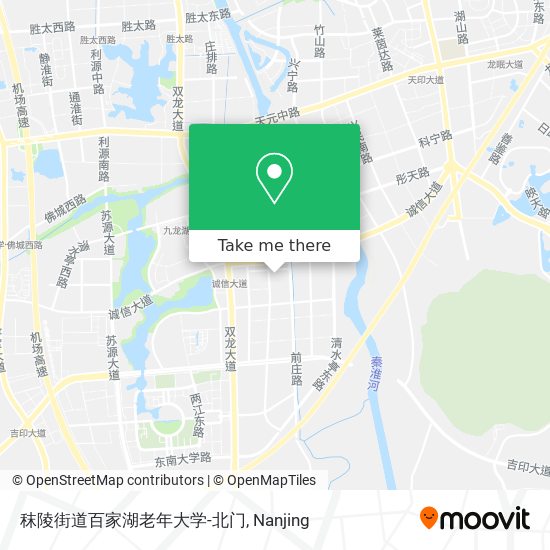 秣陵街道百家湖老年大学-北门 map