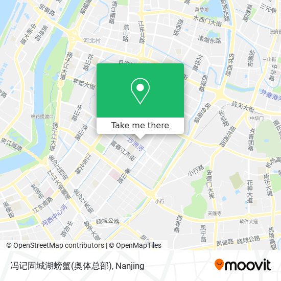 冯记固城湖螃蟹(奥体总部) map