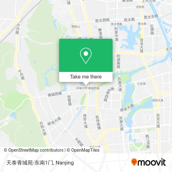 天泰青城苑-东南1门 map