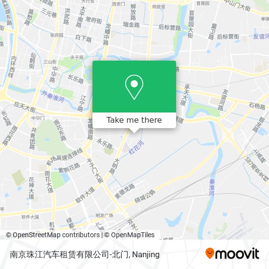 南京珠江汽车租赁有限公司-北门 map