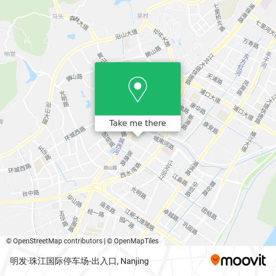明发·珠江国际停车场-出入口 map