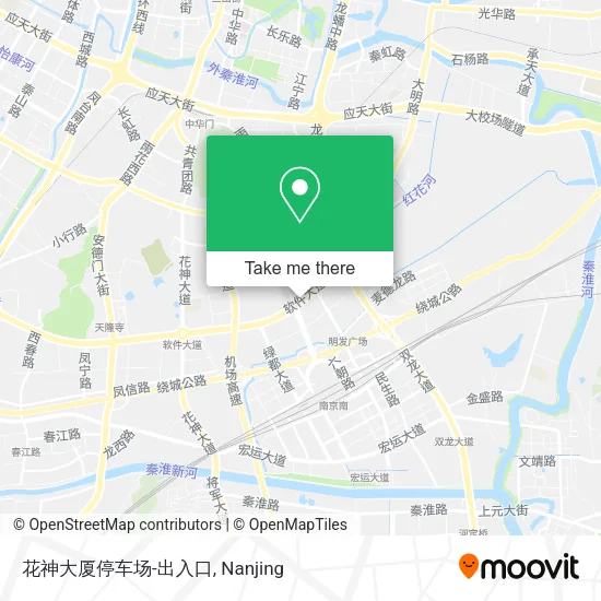 花神大厦停车场-出入口 map