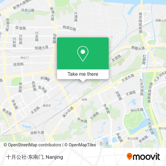 十月公社-东南门 map
