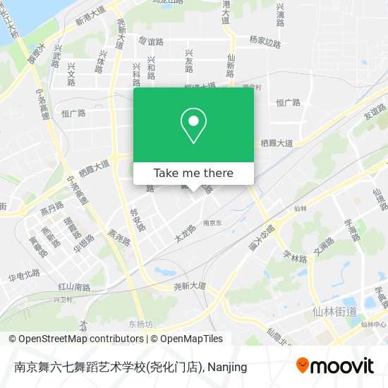 南京舞六七舞蹈艺术学校(尧化门店) map