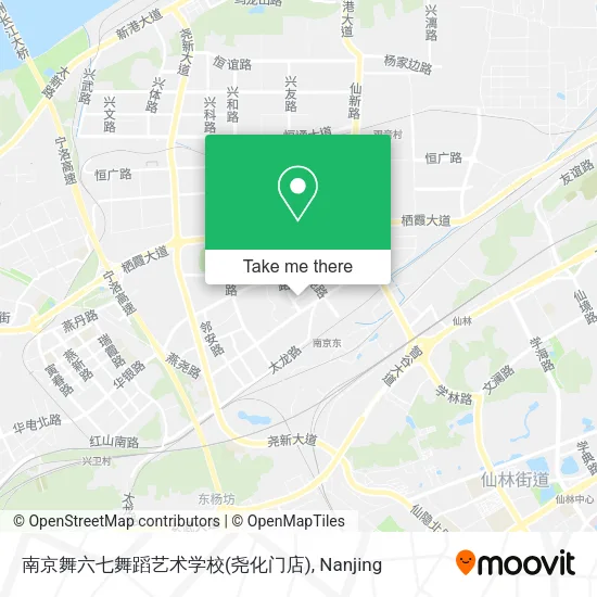 南京舞六七舞蹈艺术学校(尧化门店) map