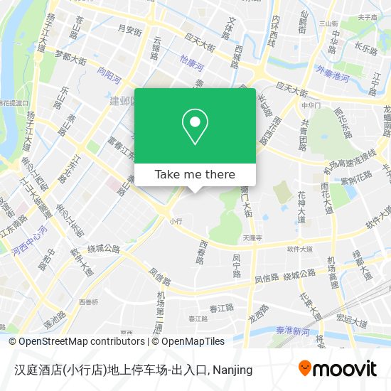 汉庭酒店(小行店)地上停车场-出入口 map