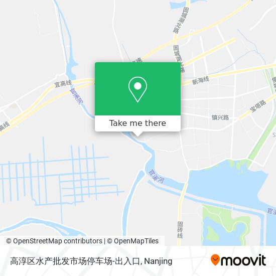 高淳区水产批发市场停车场-出入口 map