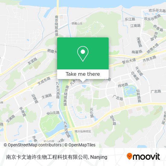 南京卡文迪许生物工程科技有限公司 map