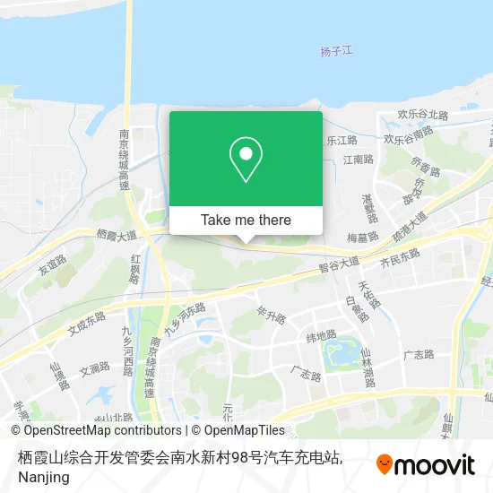 栖霞山综合开发管委会南水新村98号汽车充电站 map