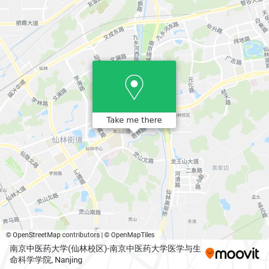 南京中医药大学(仙林校区)-南京中医药大学医学与生命科学学院 map