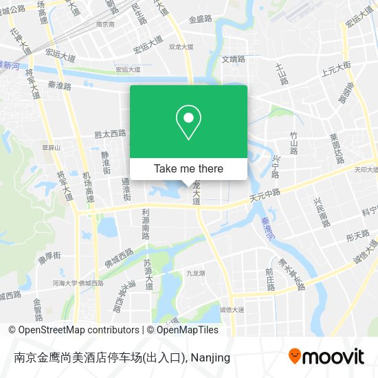 南京金鹰尚美酒店停车场(出入口) map