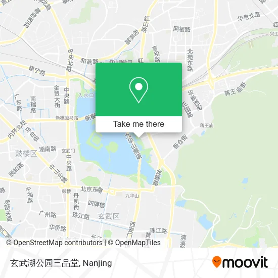 玄武湖公园三品堂 map