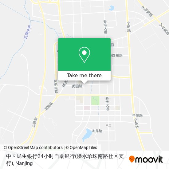 中国民生银行24小时自助银行(溧水珍珠南路社区支行) map