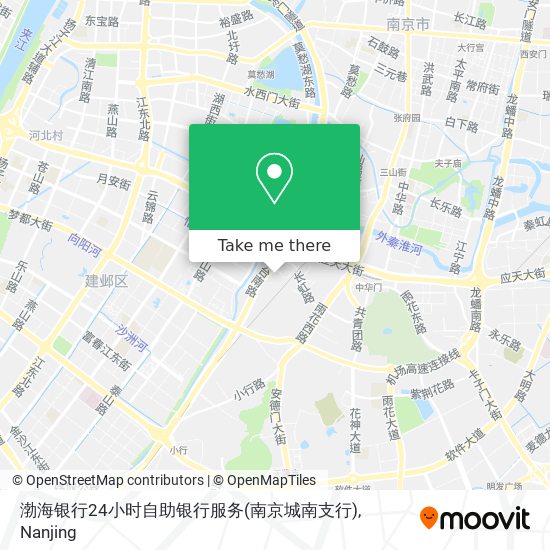 渤海银行24小时自助银行服务(南京城南支行) map