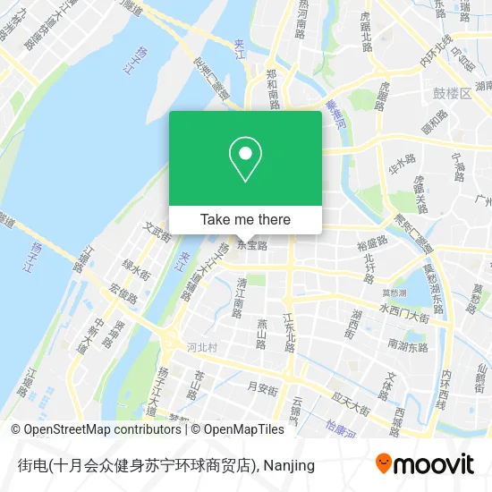 街电(十月会众健身苏宁环球商贸店) map