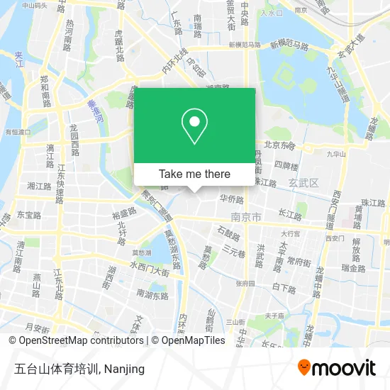 五台山体育培训 map