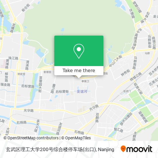 玄武区理工大学200号综合楼停车场(出口) map