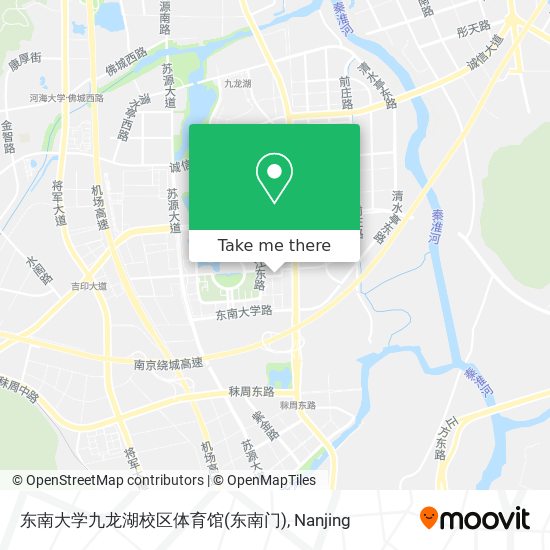 东南大学九龙湖校区体育馆(东南门) map