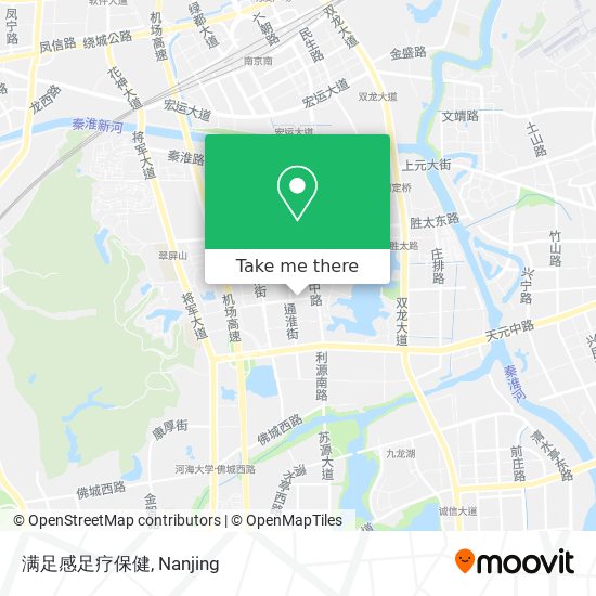 满足感足疗保健 map