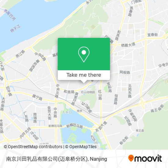 南京川田乳品有限公司(迈皋桥分区) map