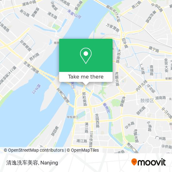 清逸洗车美容 map