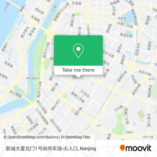 新城大厦北门1号岗停车场-出入口 map