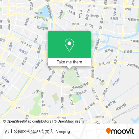 烈士陵园区-纪念品专卖店 map
