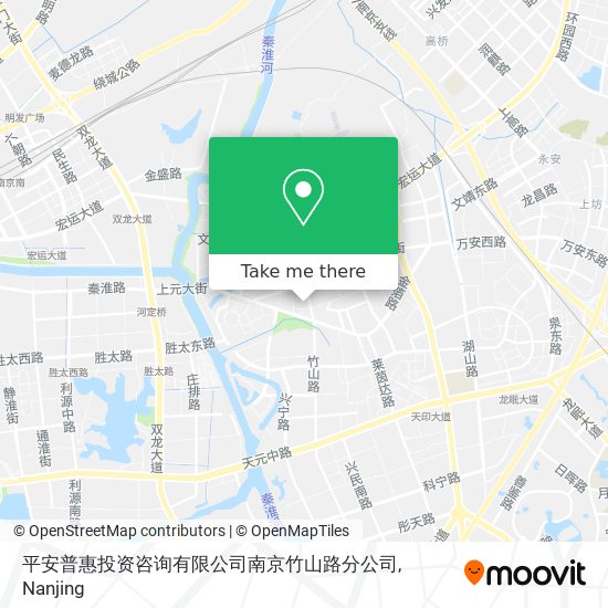 平安普惠投资咨询有限公司南京竹山路分公司 map
