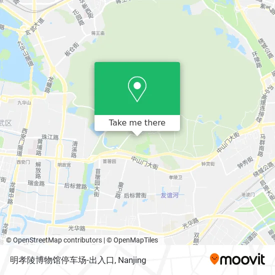 明孝陵博物馆停车场-出入口 map