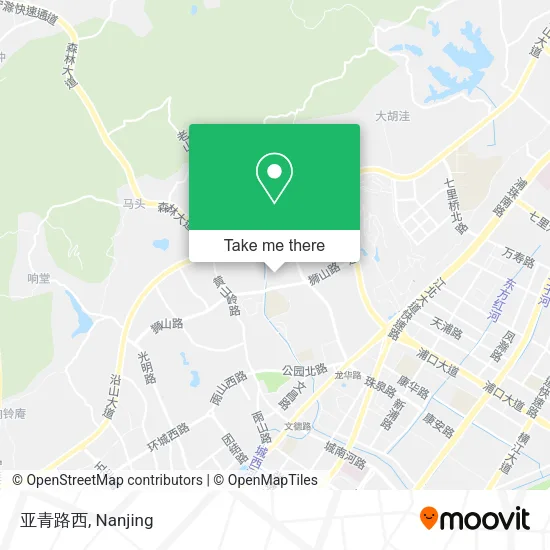 亚青路西 map