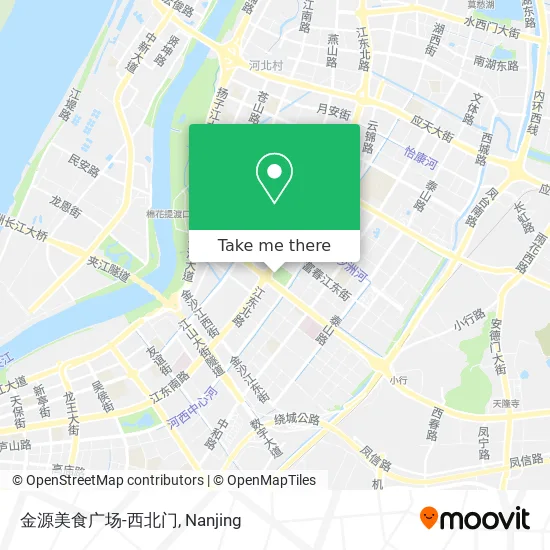 金源美食广场-西北门 map