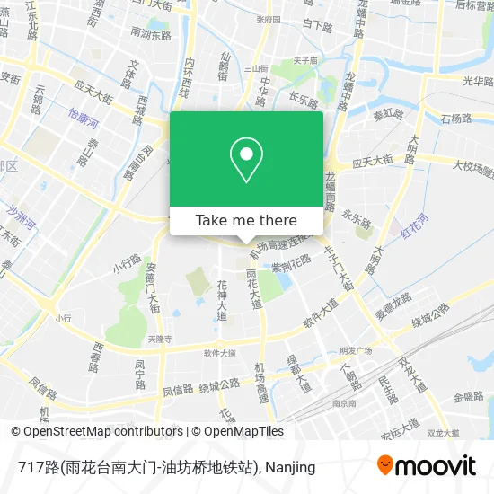 717路(雨花台南大门-油坊桥地铁站) map