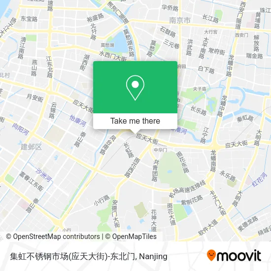 集虹不锈钢市场(应天大街)-东北门 map
