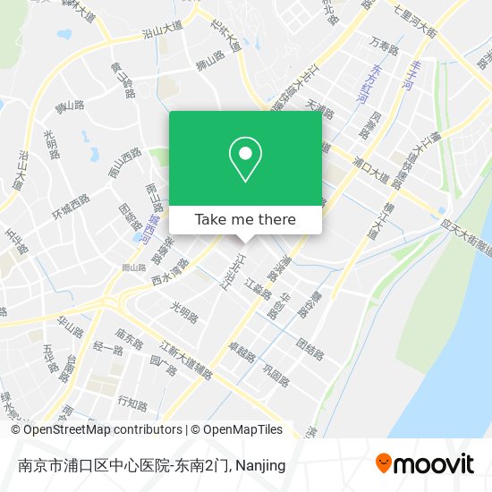 南京市浦口区中心医院-东南2门 map