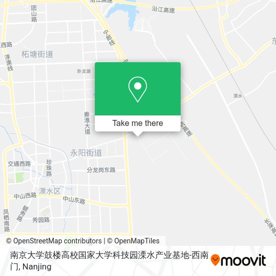 南京大学鼓楼高校国家大学科技园溧水产业基地-西南门 map