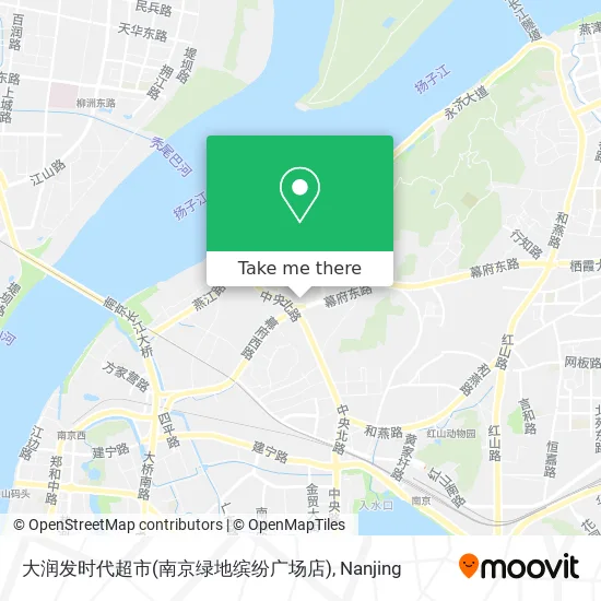 大润发时代超市(南京绿地缤纷广场店) map