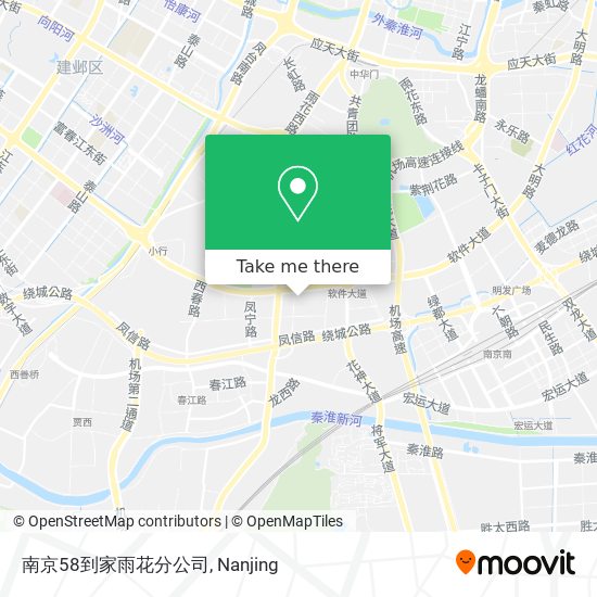 南京58到家雨花分公司 map