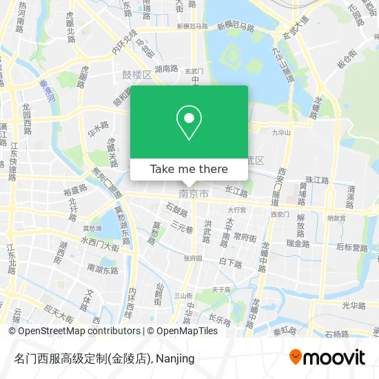 名门西服高级定制(金陵店) map