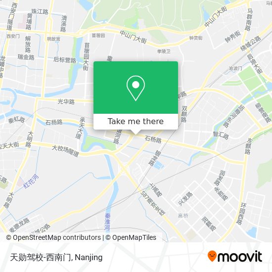 天勋驾校-西南门 map